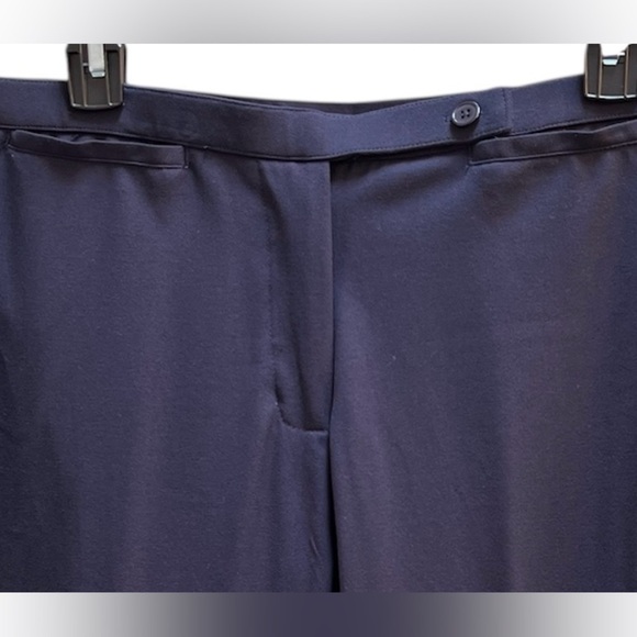 Women’s Navy Blue Straight Leg Dress Pants Size 12P Petite New NWT - Picture 3 of 5